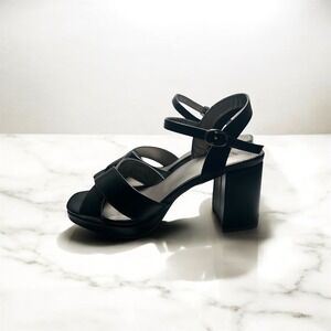 Women's Worthington Ladee Black Heeled Sandals, Size 9M.